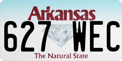 AR license plate 627WEC