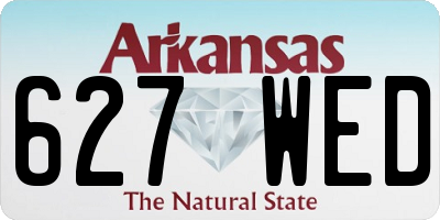 AR license plate 627WED