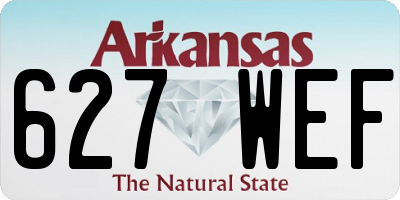 AR license plate 627WEF