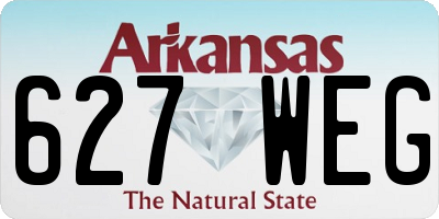 AR license plate 627WEG