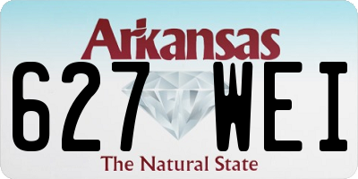 AR license plate 627WEI