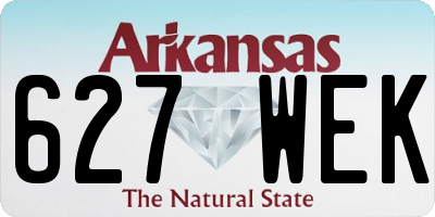 AR license plate 627WEK
