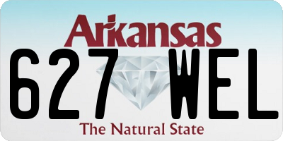 AR license plate 627WEL