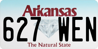 AR license plate 627WEN