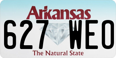 AR license plate 627WEO