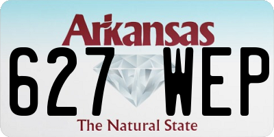 AR license plate 627WEP
