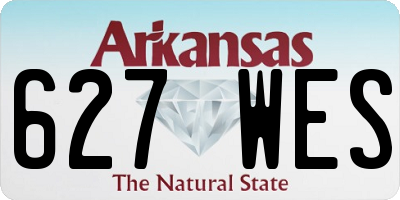 AR license plate 627WES