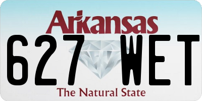 AR license plate 627WET