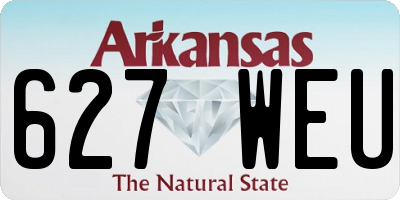AR license plate 627WEU