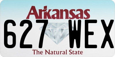 AR license plate 627WEX