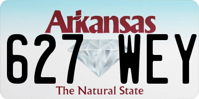 AR license plate 627WEY