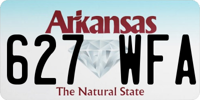 AR license plate 627WFA