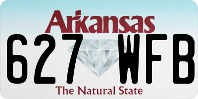 AR license plate 627WFB