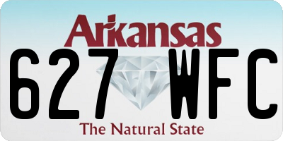 AR license plate 627WFC
