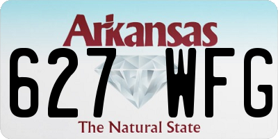 AR license plate 627WFG