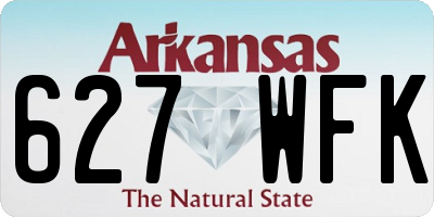 AR license plate 627WFK
