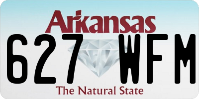 AR license plate 627WFM