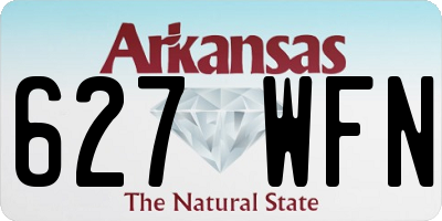 AR license plate 627WFN