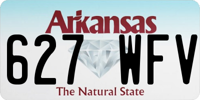 AR license plate 627WFV