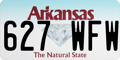 AR license plate 627WFW