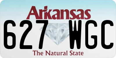AR license plate 627WGC