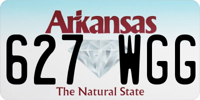 AR license plate 627WGG
