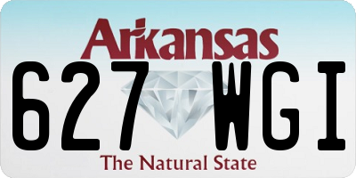 AR license plate 627WGI