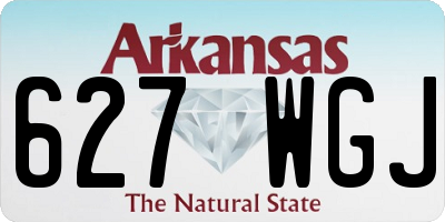 AR license plate 627WGJ