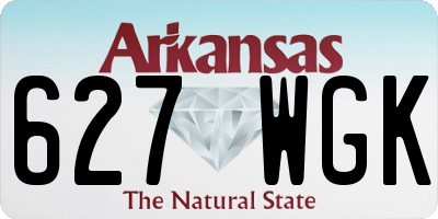 AR license plate 627WGK
