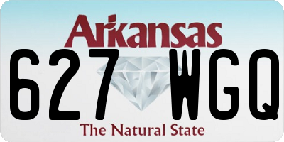 AR license plate 627WGQ