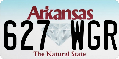 AR license plate 627WGR