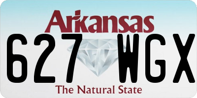 AR license plate 627WGX