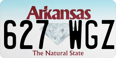 AR license plate 627WGZ