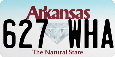 AR license plate 627WHA