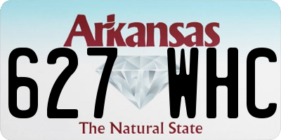 AR license plate 627WHC