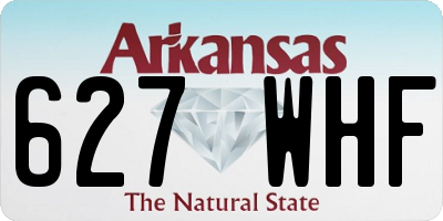AR license plate 627WHF