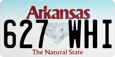 AR license plate 627WHI