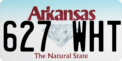 AR license plate 627WHT