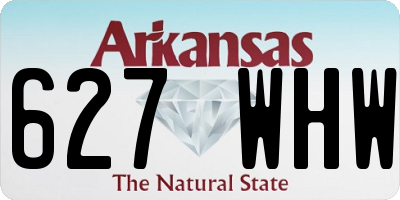 AR license plate 627WHW