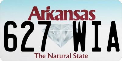 AR license plate 627WIA