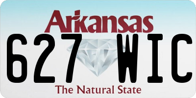 AR license plate 627WIC