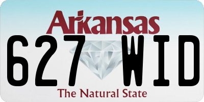 AR license plate 627WID