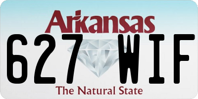 AR license plate 627WIF
