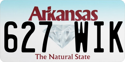 AR license plate 627WIK