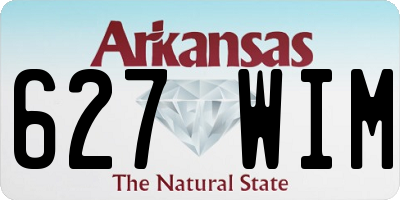 AR license plate 627WIM