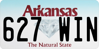 AR license plate 627WIN