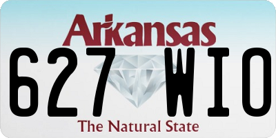 AR license plate 627WIO