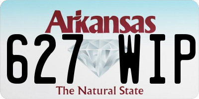AR license plate 627WIP