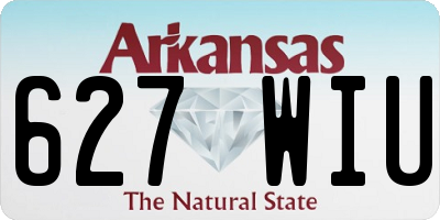 AR license plate 627WIU