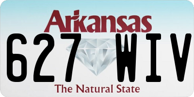 AR license plate 627WIV